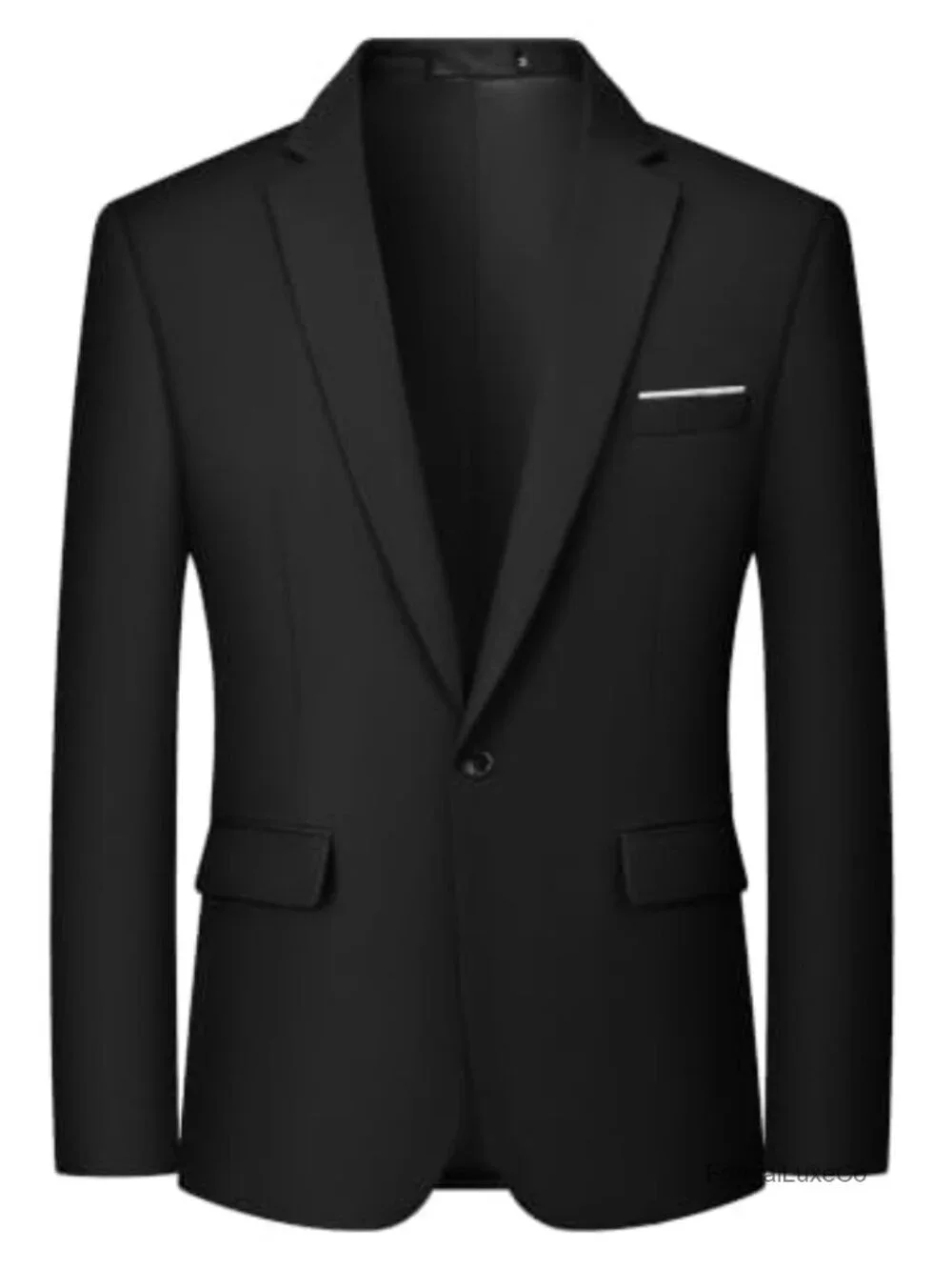 Slim Fit One Button Blazer for Men - 80% Polyester 20% Viscose